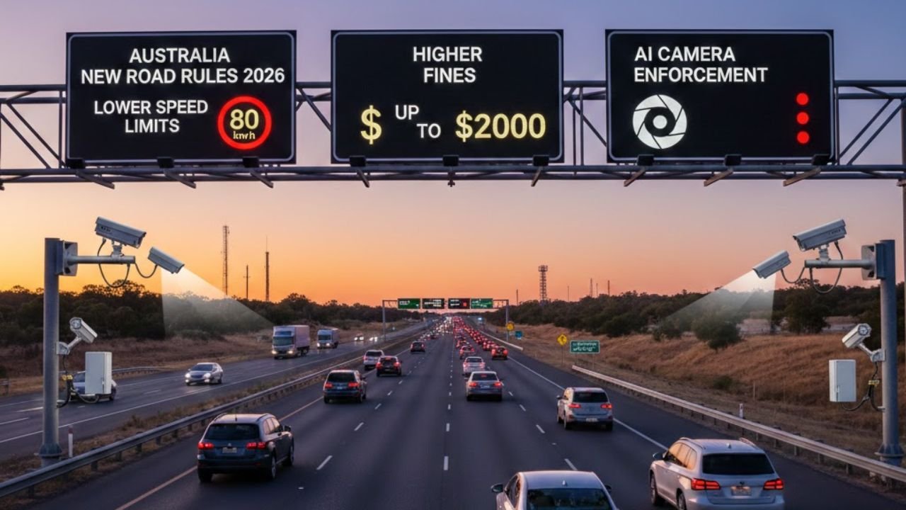 Australia New Road Rules 2026: Lower Speed Limits, Higher Fines & AI Camera Enforcement
