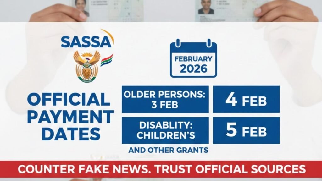 February 2026 SASSA Grant Payments: Official Dates Released to Counter Fake News