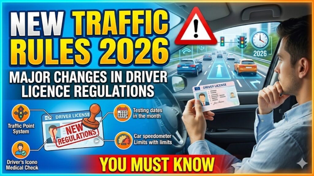 New Traffic Rules 2026: Major Changes in Driver Licence Regulations You Must Know