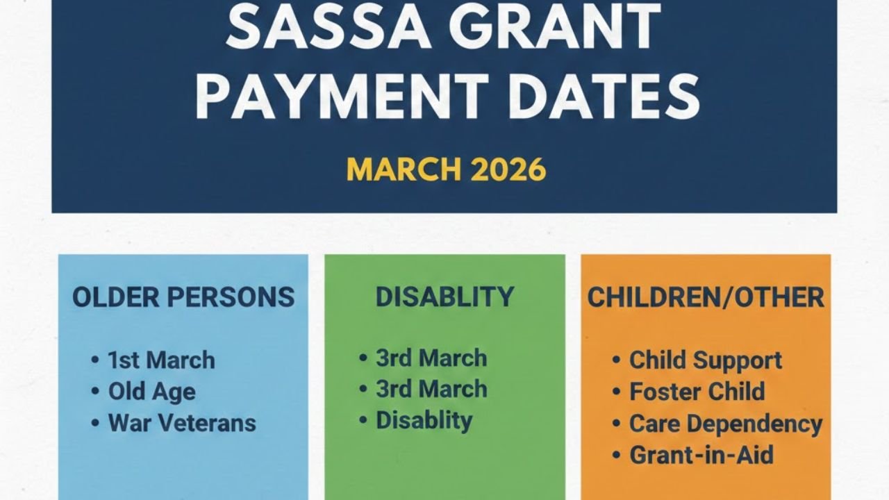 SASSA grant payment dates for March 2026: What you need to know