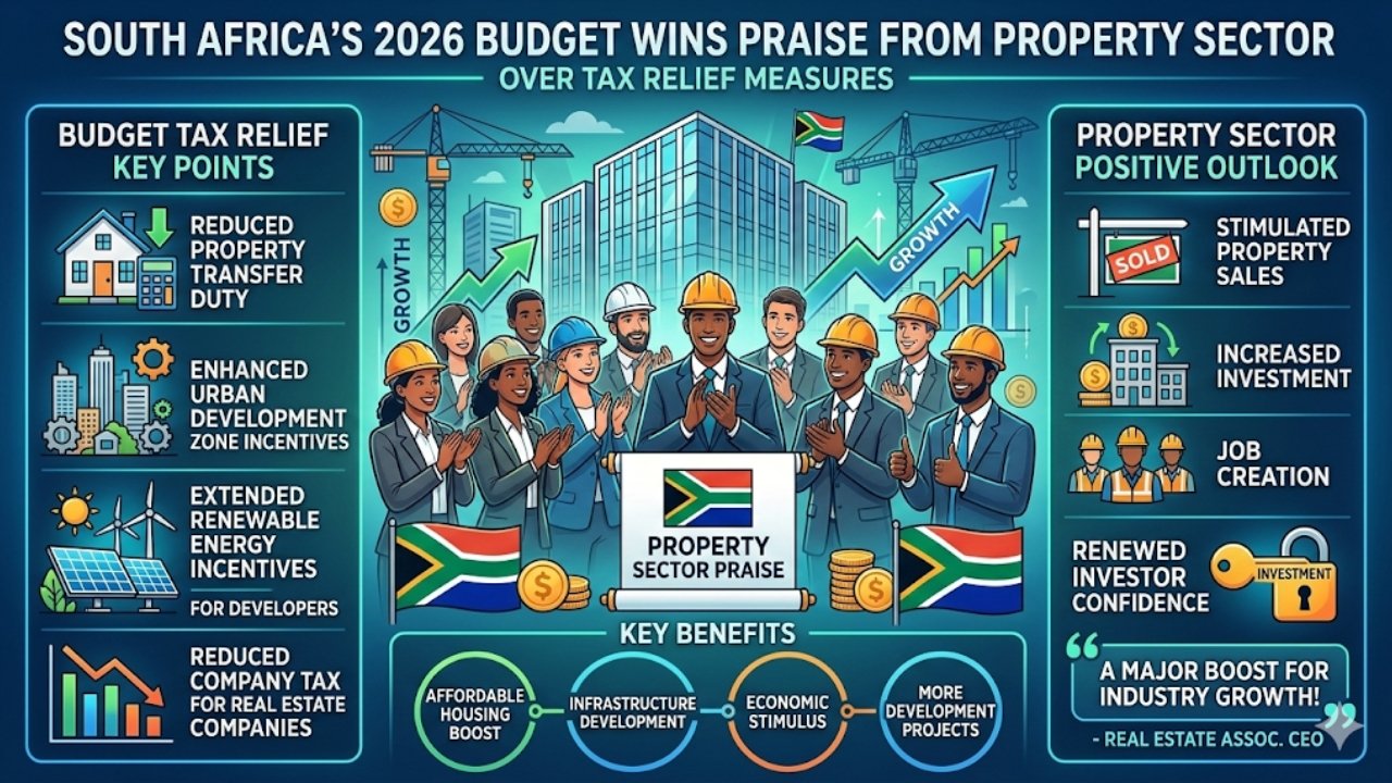South Africa’s 2026 Budget Wins Praise from Property Sector Over Tax Relief Measures