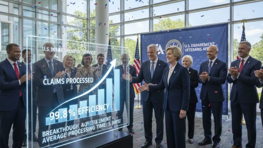 U.S. Department of Veterans Affairs Announces Breakthrough Achievement in Benefits Processing