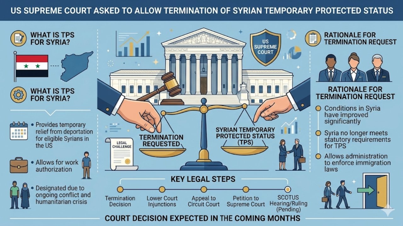 US Supreme Court Asked to Allow Termination of Syrian Temporary Protected Status