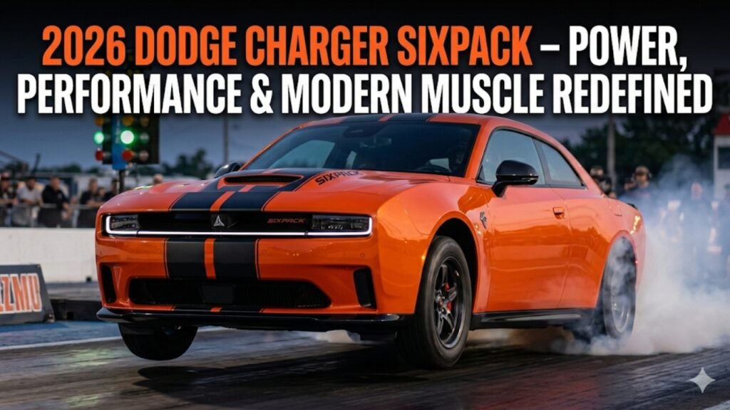 2026 Dodge Charger Sixpack – Power, Performance & Modern Muscle Redefined